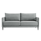 Bari Light Grey Brushed Fabric Sofa