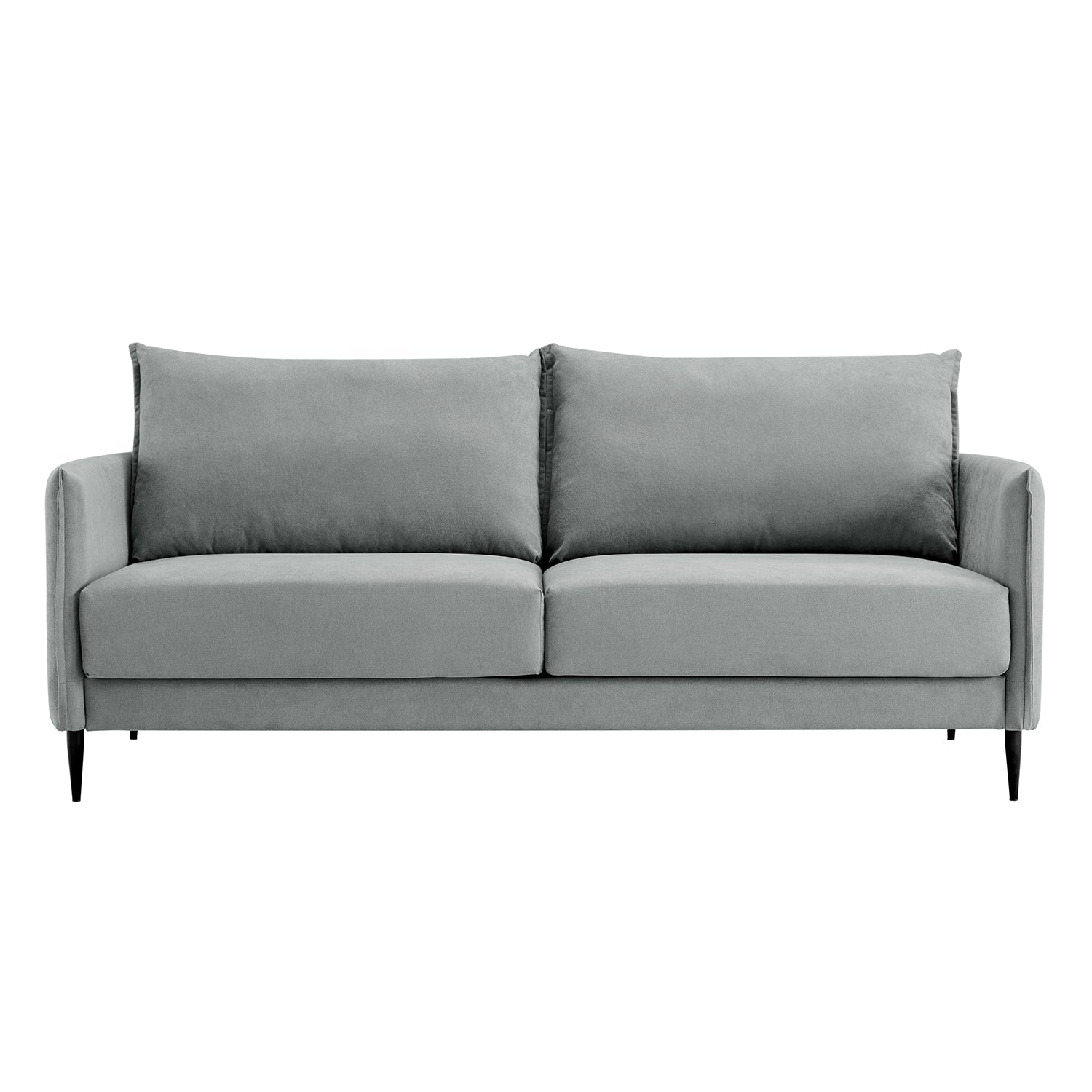 Bari Light Grey Brushed Fabric Sofa