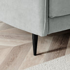 Bari Light Grey Brushed Fabric Sofa