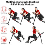 Ab Machine Foldable Core Abdominal Exercise Trainer Home Gym Fitness