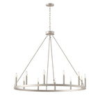 Acroma 12-light Farmhouse 40In Wagon Wheel Chandelier with UL - 40'' D x 138'' H