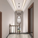 Acroma 20-light Modern Farmhouse 40In Round Wagon Wheel Chandelier with UL