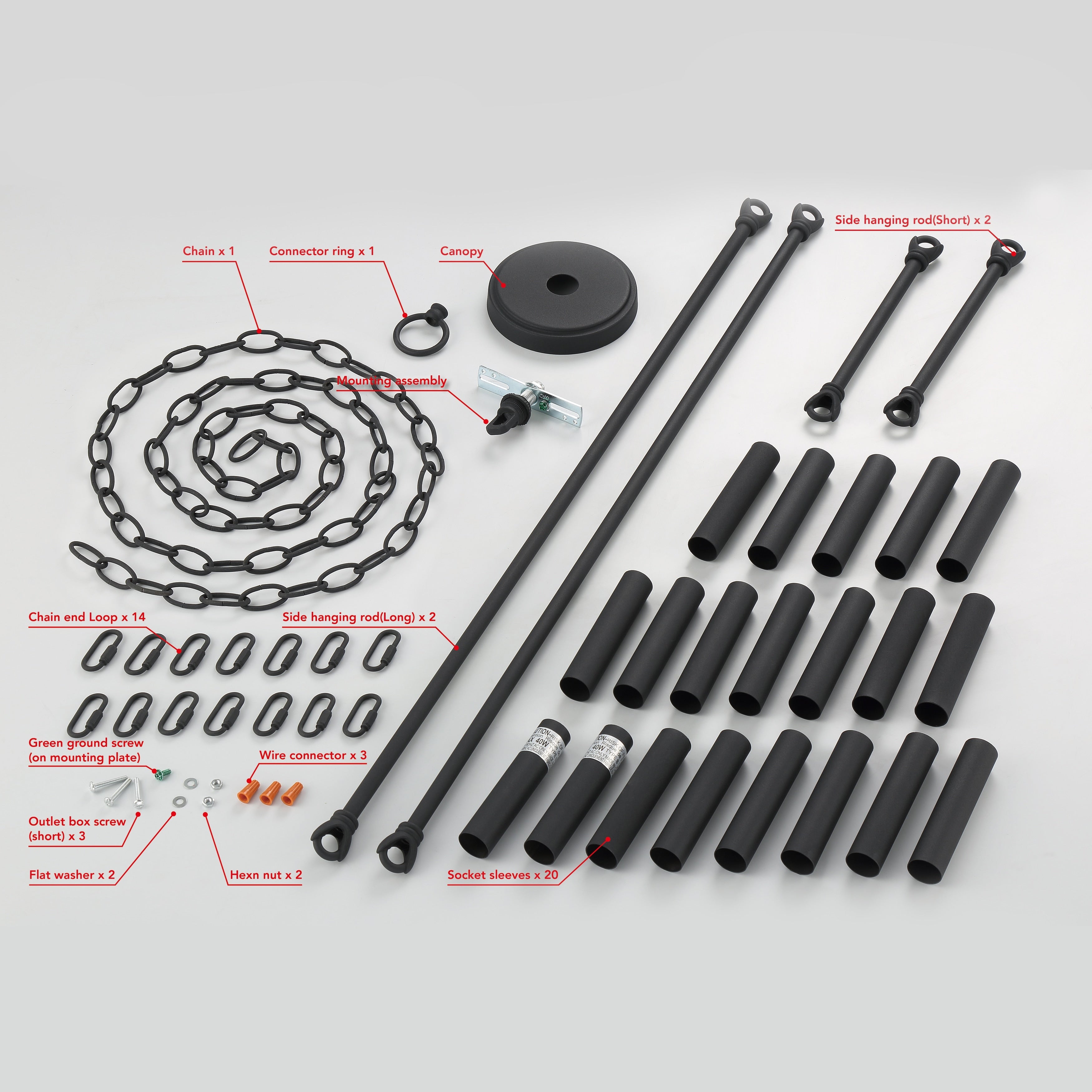 Acroma 20-light Modern Farmhouse 40In Round Wagon Wheel Chandelier with UL