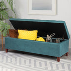 Adeco 50 Bonded Leather Storage Ottoman Bench