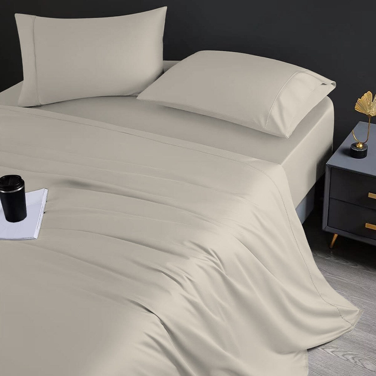 Aireolux 1000 Thread Count Ultra-Soft & Silky Luxury Egyptian Cotton Sheet Set