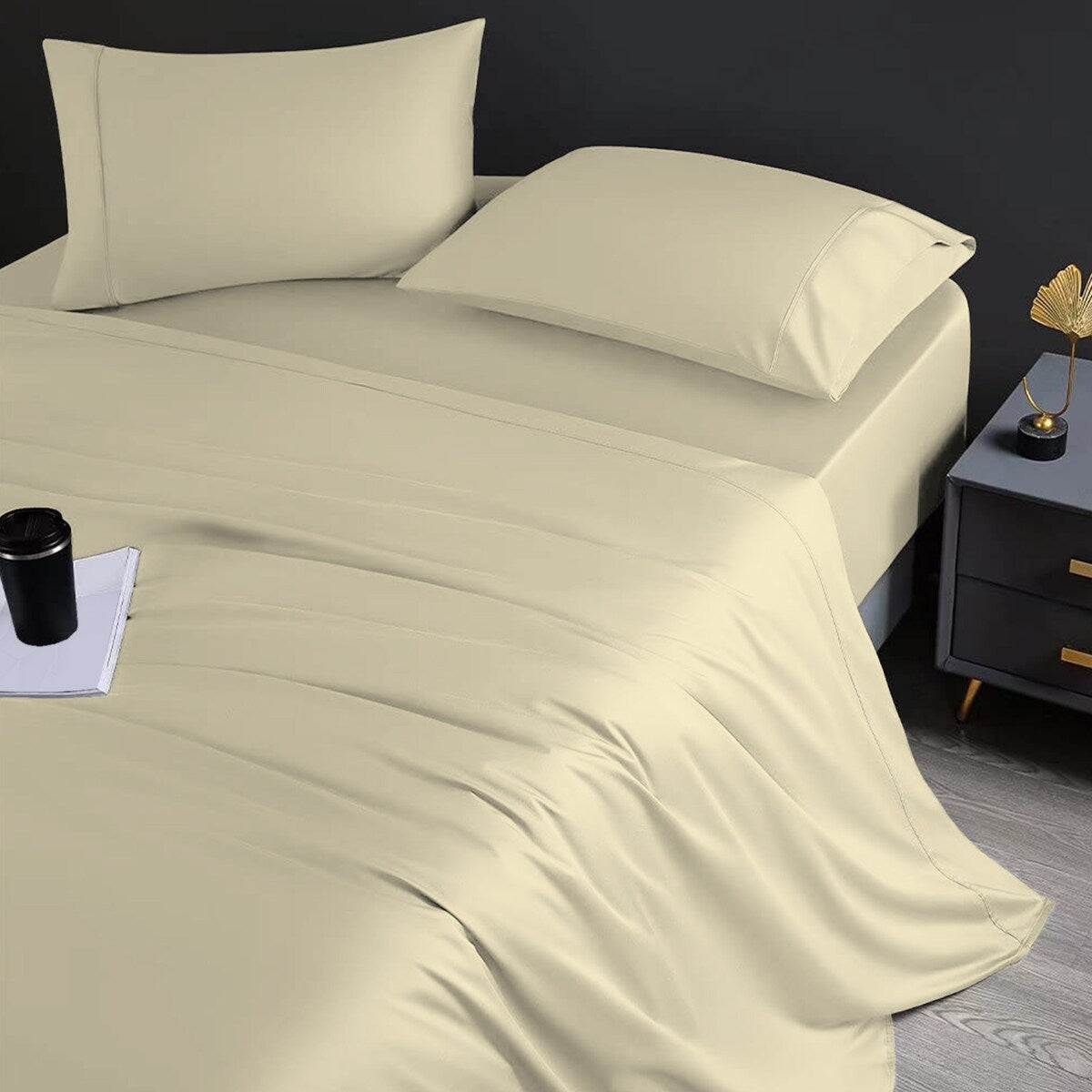 Aireolux 1000 Thread Count Ultra-Soft & Silky Luxury Egyptian Cotton Sheet Set