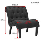 Chaise Lounge Couch Upholstered Accent Chair for Bedroom Living Room Chairs