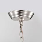 Anita Drum Shade Chandelier with Clear Glass Prism