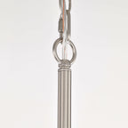 Anita Drum Shade Chandelier with Clear Glass Prism