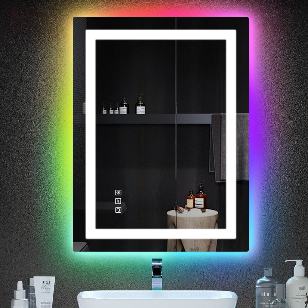 Anti-Fog RGB Backlit & LED Frontlit Bathroom Mirror