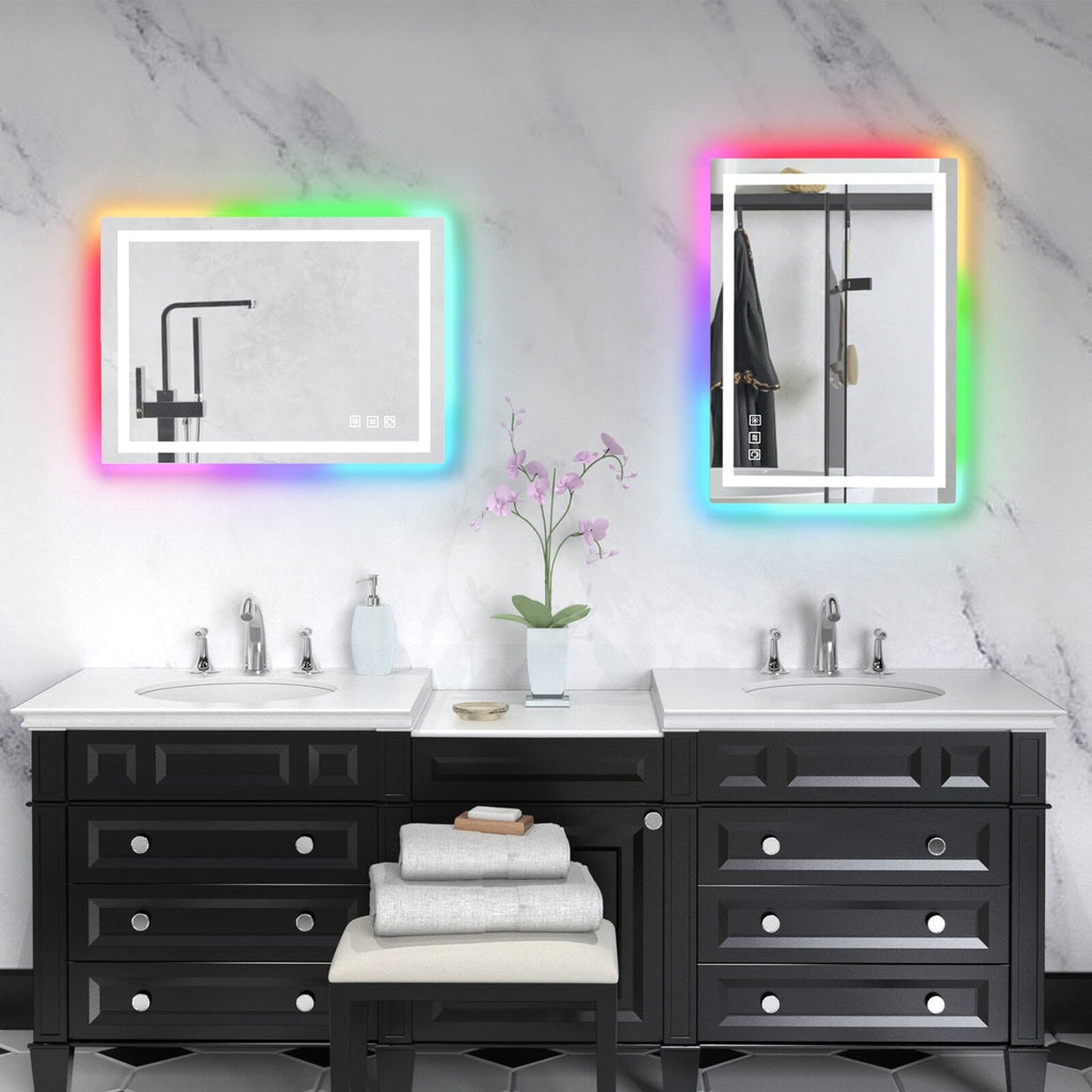 Anti-Fog RGB Backlit & LED Frontlit Bathroom Mirror