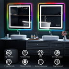 Anti-Fog RGB Backlit & LED Frontlit Bathroom Mirror