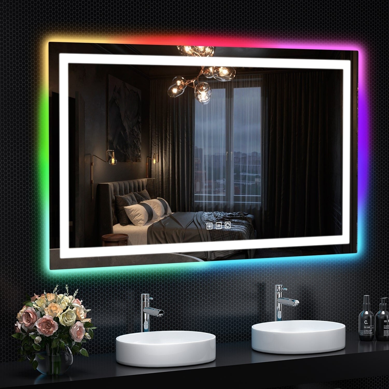 Anti-Fog RGB Backlit & LED Frontlit Bathroom Mirror