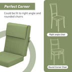 Aoodor Patio High Back Chair Cushions Set of 4, 46x21x4 Inches(Only Cushions)