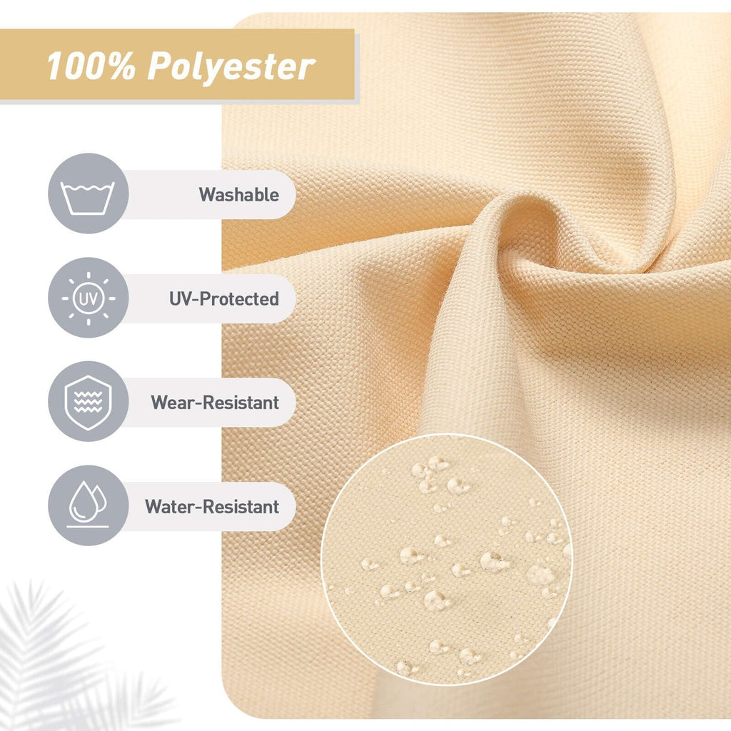 Aoodor Patio High Back Chair Cushions Set of 4, 46x21x4 Inches(Only Cushions)