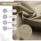 Aoodor Patio High Back Chair Cushions Set of 4, 46x21x4 Inches(Only Cushions)