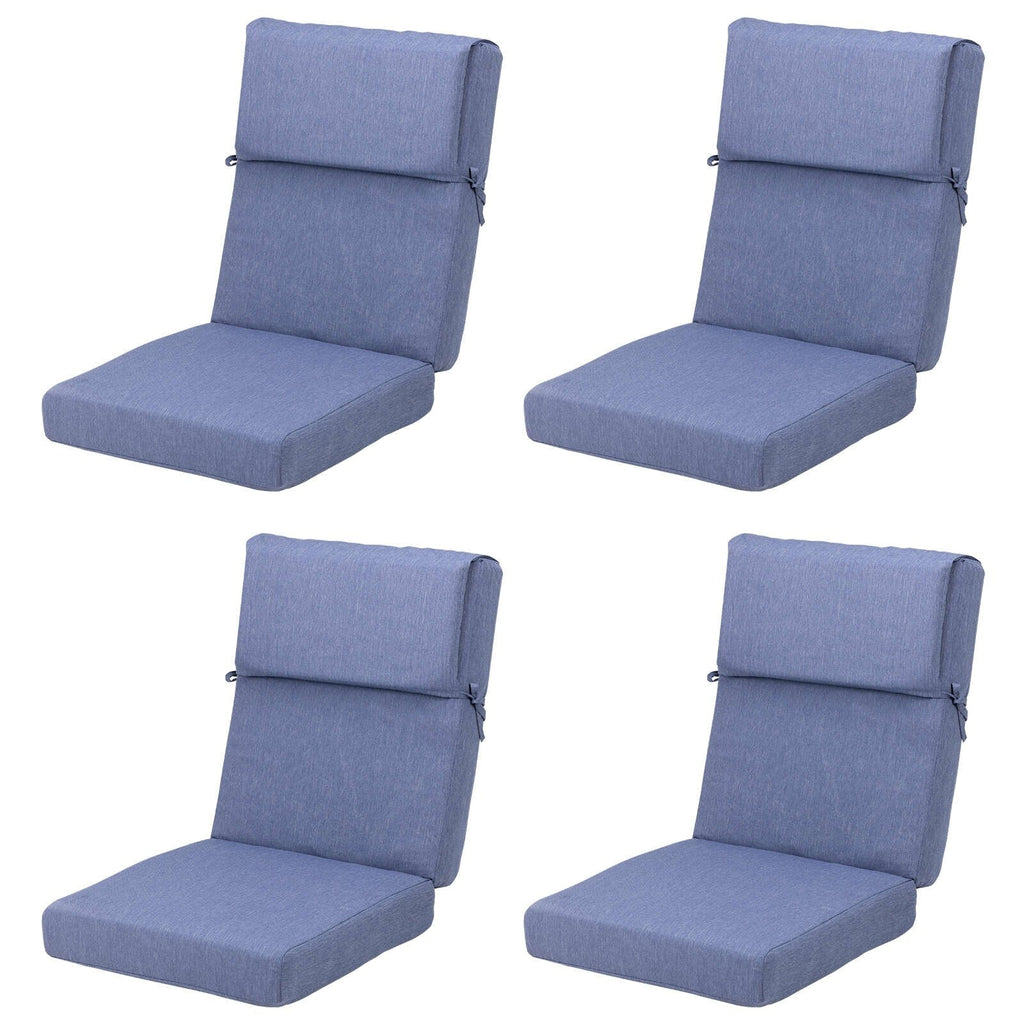 Aoodor Patio High Back Chair Cushions Set of 4, 46x21x4 Inches(Only Cushions)