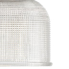 Archie Collection Three-Light Polished Chrome Clear Double Prismatic Glass Coastal Bath Vanity Light - 8.75 x 26.25 x 7.25