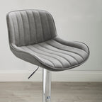 Art Leon Adjustable Height Swivel Barstool, Set of 2