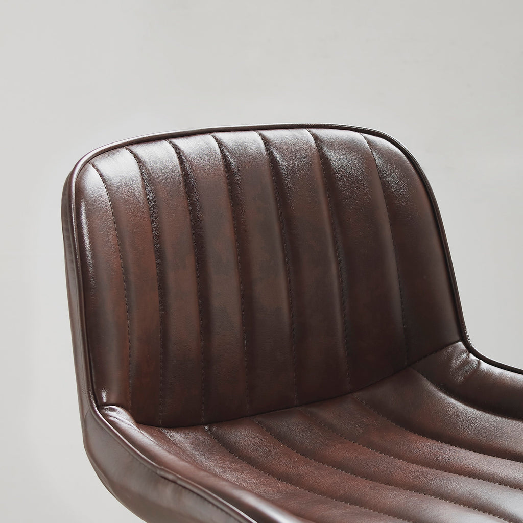 Art Leon Adjustable Height Swivel Barstool, Set of 2