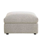 Byron Mist Grey Boucle Pouffe