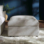 Byron Mist Grey Boucle Pouffe