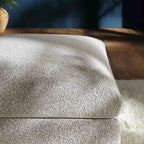 Byron Mist Grey Boucle Pouffe