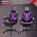 BOSSIN Racing Style Gaming Chair,300 lbs Big and Tall gamer chair High Back Computer Chair
