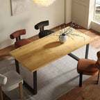 BERN 6-8 Seater Oak Extending Dining Table with Metal Legs