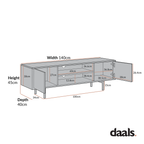 Brooklyn 140cm Wide TV Unit