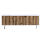 Aspen Oak and Marble Effect 150cm Wide TV Unit