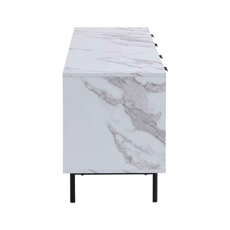 Aspen Oak and Marble Effect 150cm Wide TV Unit