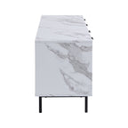 Aspen Oak and Marble Effect 150cm Wide TV Unit