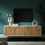Aspen Oak and Marble Effect 150cm Wide TV Unit