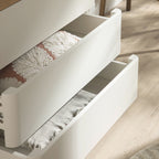 Agnes Curved Edge Chest of 3 Drawers, White