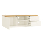 Agnes Curved Edge 150cm Wide TV Unit, White