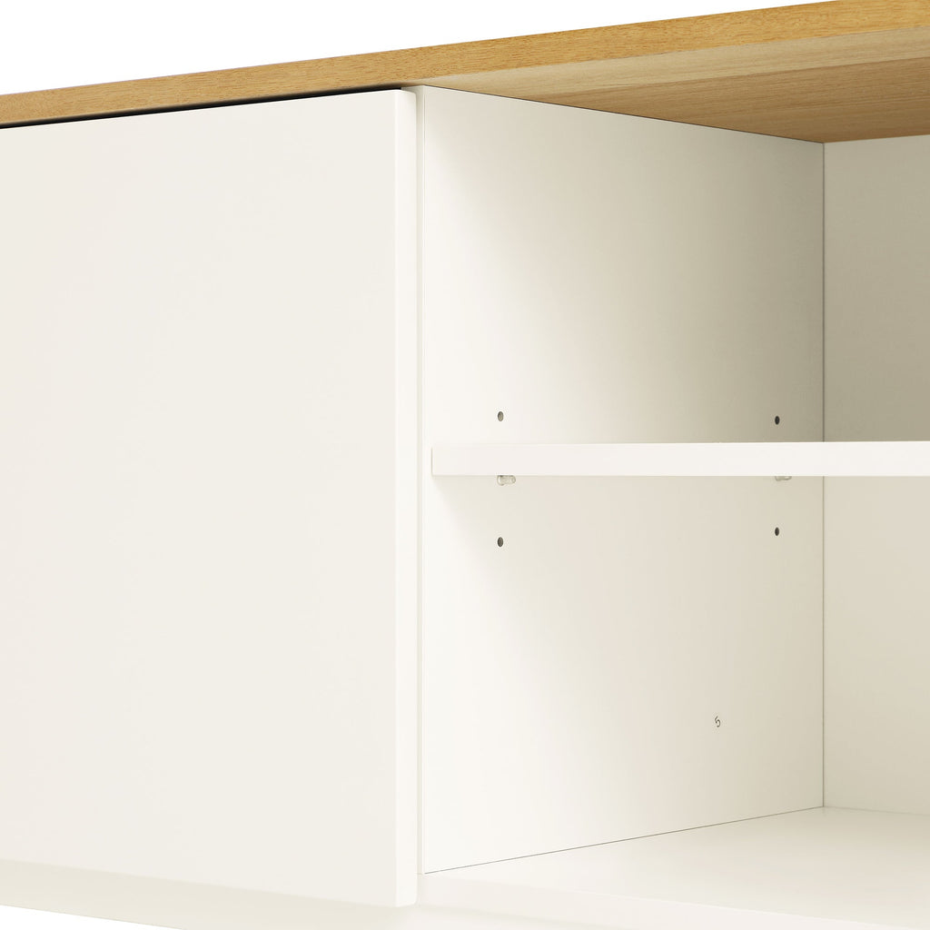 Agnes Curved Edge 150cm Wide TV Unit, White