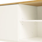 Agnes Curved Edge 150cm Wide TV Unit, White