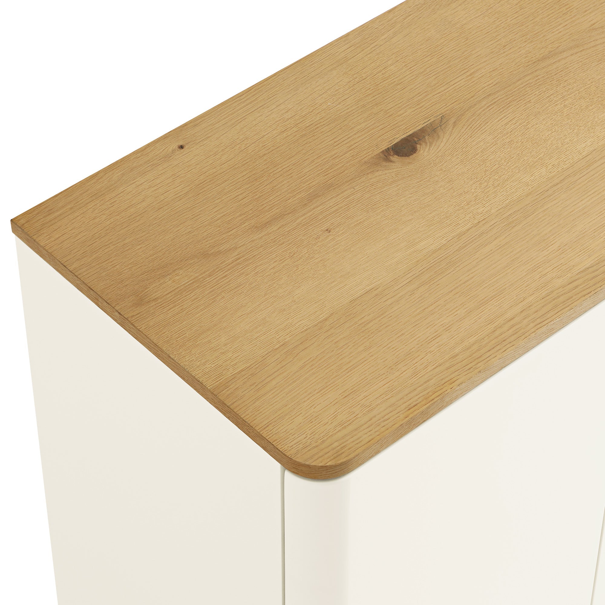 Agnes Curved Edge 150cm Wide Sideboard, White