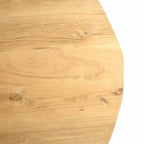 BERN Natural Curved Edge Solid Oak Dining Table