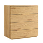 Agnes Curved Edge 2 over 3 Chest of Drawers, Natural