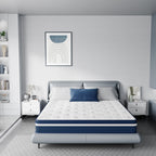 SweDrea 10in. Innerspring Hybrid Pressure Relief and Cooling Plush Mattress with CertiPUR-US, SGS and OEKO-TEX Certified