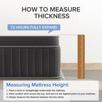 SweDrea 12in. Medium Firm Innerspring Mattress for Back Pain Relief and Cooling with CertiPUR-US, SGS and OEKO-TEX Certified