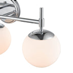 929 Lighting 3 Light Bathroom Vanity Fixture in Multiple Finishes with Opal Glass Shades