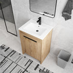 Beingnext 24/30/36 Bathroom Vanity with Sink, Freestanding Bathroom Vanity with Soft Close Door and Adjustable Shelf