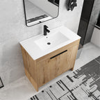 Beingnext 24/30/36 Bathroom Vanity with Sink, Freestanding Bathroom Vanity with Soft Close Door and Adjustable Shelf