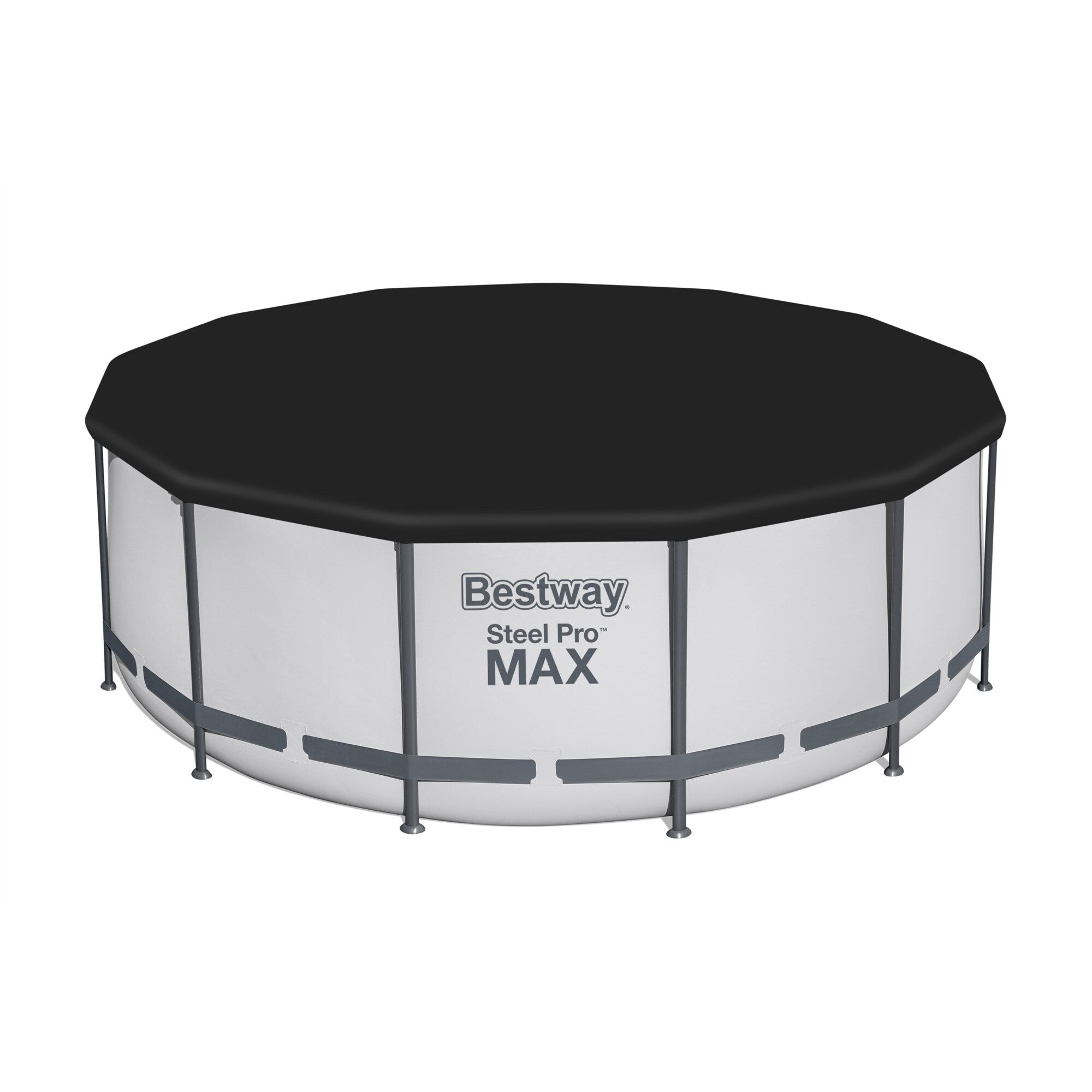 Bestway Steel Pro MAX Round Above Ground Swimming Pool with Pump & Cover