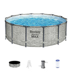 Bestway Steel Pro MAX Round Above Ground Swimming Pool with Pump & Cover