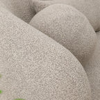 KINWELL Boucle Upholstered 2-Seats Loveseat with Pillows