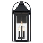 Brits Black Outdoor Wall Lantern Sconce Light